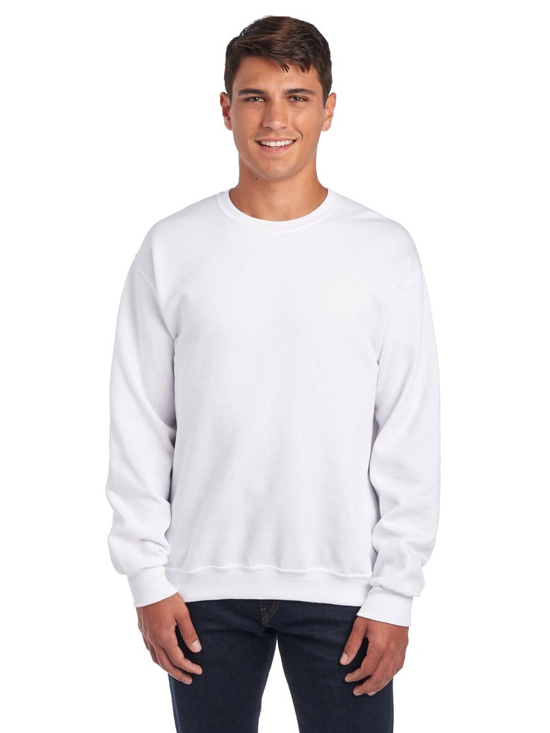 Jerzees -Men's NuBlend Fleece -Sweatshirts & Hoodies, Sweatshirt-White, Large - Image 1
